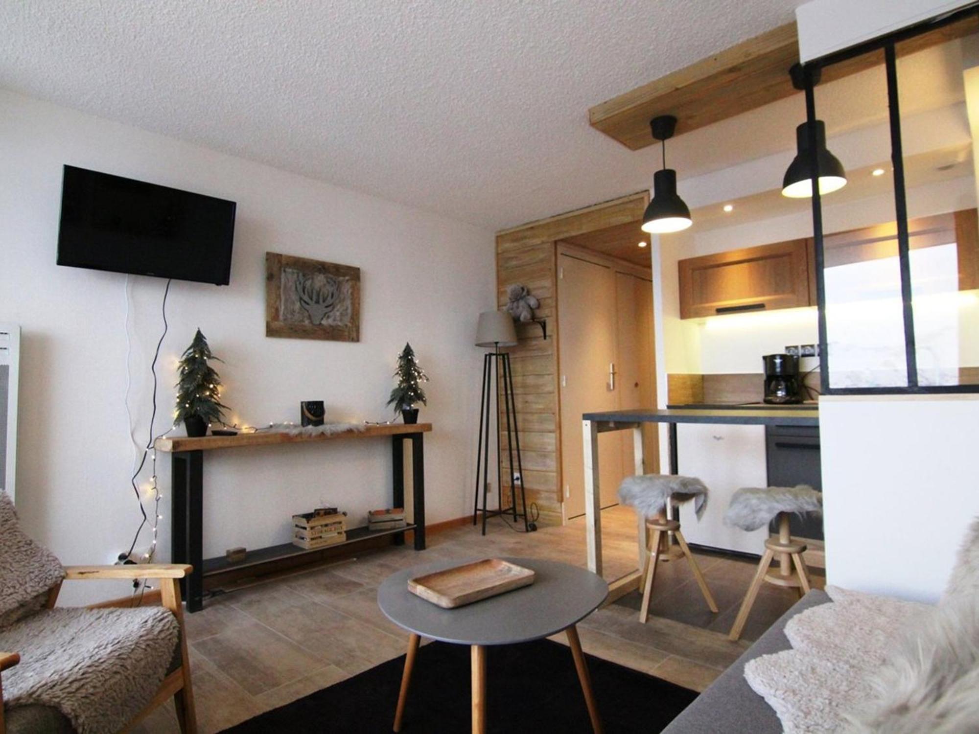 Апартаменты Charmant Studio 4 Pers Avec Balcon, Parking Et Acces Pistes - Alpe D'Huez - Fr-1-405-134 Экстерьер фото